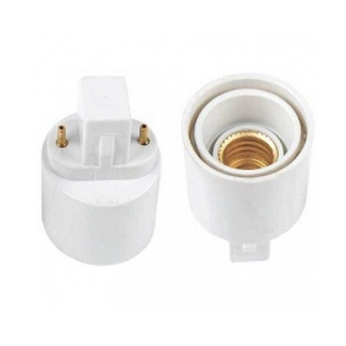 Патрон-переходник G23-->E14 белый пласт. ECOLA G23E4WEAY (583619)