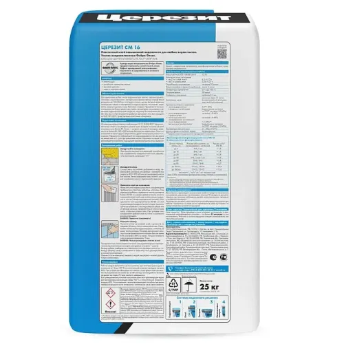 Клей д/плитки Церезит СМ16 пластичный 25кг
