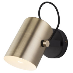 Светильник настенный EUROSVET 20093/1 черный/античная бронза