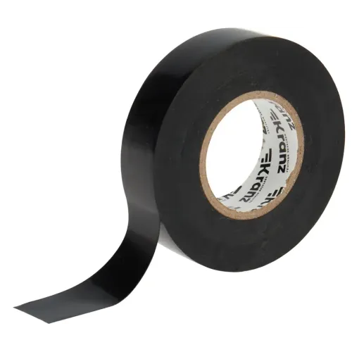 Изолента ПВХ 19мм х 20м черная Kranz