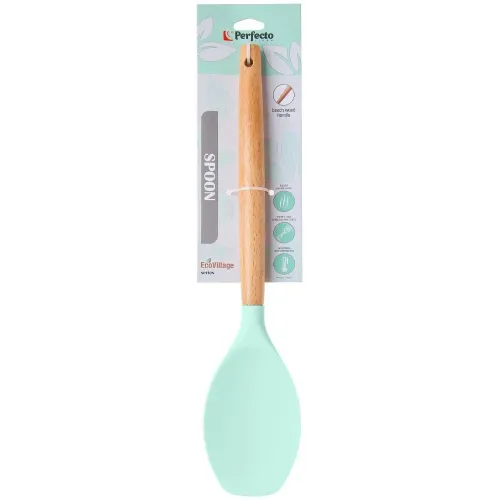 Ложка кулинарная PERFECTO LINEA EcoVillage бирюзовая (21-320702)