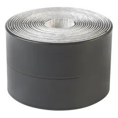 Бордюрная лента для ванной АККУРАТ графит 60 мм, 3.35 м