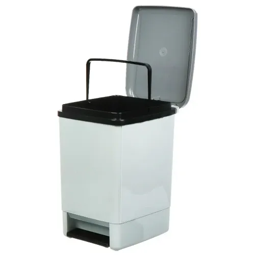 Контейнер для мусора 19л прямоугольный с педалью (453221)
