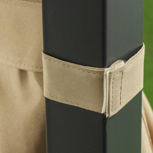 Шатер Green Days 3,21х2,56х3м с москитной сеткой 4-х угольный, двойная крыша, песочный KT-G034-orig (486649)