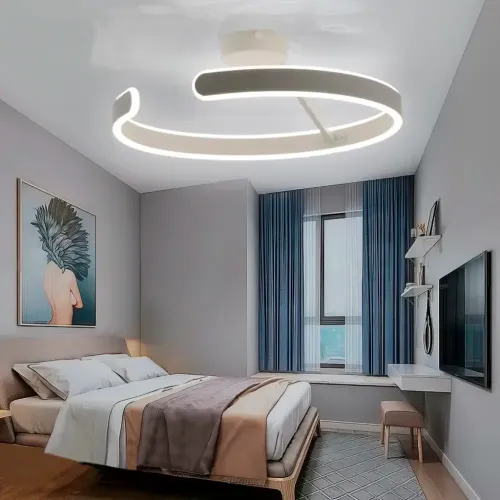 Светильник ESTARES MADERA 80W(8000Lm) 2000K-4000K-6000K ПДУ, белый