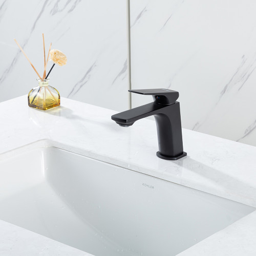 Смеситель для умывальника FRAP F1087-6 чёрный