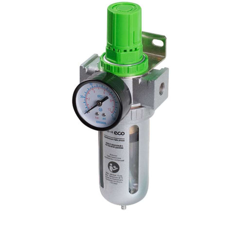 Фильтр возд. для компрессора ECO AU-01-14 с регулятором давления (1/4