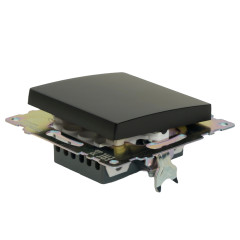 Переключатель 1-кл Катрин перекрестный черный GLS10-7110-05