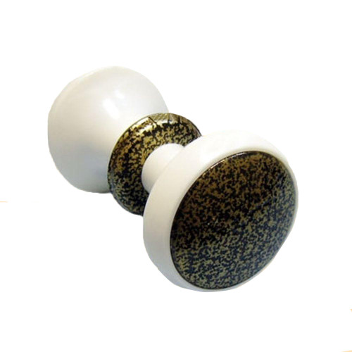 Ручка-кнопка г. Воронеж РК-2 белая-бронза (14074)