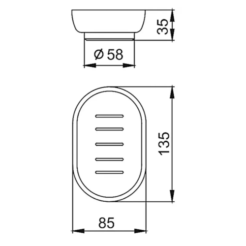 Тарелка для мыльницы FRAP F751