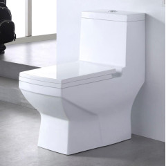 Унитаз-монолит EVA GOLD SM9006А сиденье ПП, с гофрой и гибкой подводкой