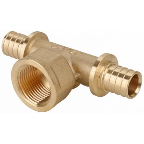 Тройник аксиальный латунный GAPPO ф 25 мм х 3/4