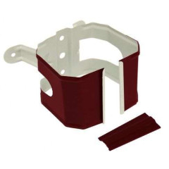 Водосток Vortex (RAL 3005) Кронштейн трубы на дерево прямоугольный