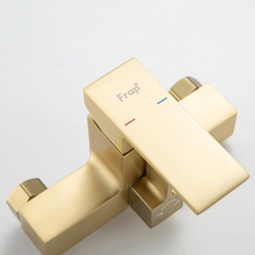 Смеситель для ванны FRAP F2291-3 сатин золотой