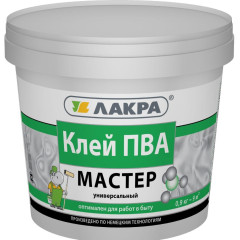 Клей ПВА Лакра универсальный Мастер 0,9кг Л-С