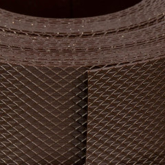 Лента бордюрная протэкт H=15см, L=9м коричневая д/газонов (451971)