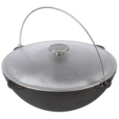 Казан Гардарика чугунный с крышкой и дужкой 12л (478237)