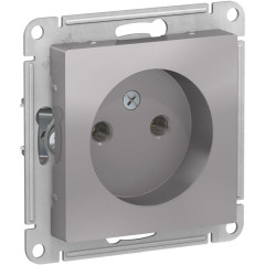Розетка 2P AtlasDesign алюм. SchE ATN000341