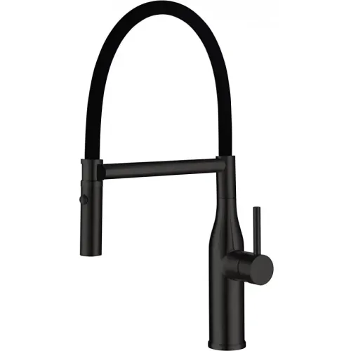 Смеситель для кухни GAPPO G4098-26 с гибким изливом, чёрный