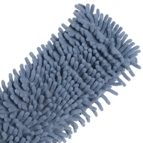 Швабра плоская 130х43х13 см серо-голубая Марья Искусница, телескопическая ручка HD1009A-17-4021-427 (350114)