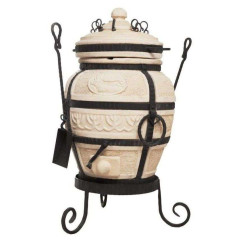 Тандыр Сармат Охотник (подставка, кочерга, совок, колосник, шампуры 8шт в комплекте)