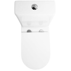 Унитаз-компакт EVA GOLD EG301T тонкое сиденье ДП, безободковый, гориз. вып., круговой смыв