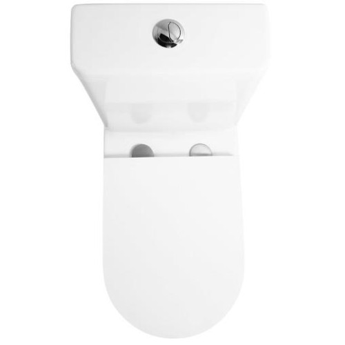 Унитаз-компакт EVA GOLD EG301T тонкое сиденье ДП, безободковый, гориз. вып., круговой смыв