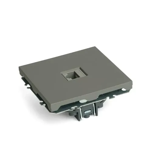 Розетка PC ЭМИЛИ платиново-серый RST00-5117-10