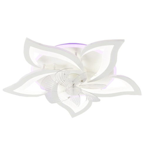 Светильник Люмис 9509/5CV WH 80W+28W LED RGB 3000-6000К d670 h80 ПДУ диммер, белый