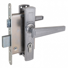 Замок врезной с руч. ЗВ4-3.01  (никель) Зенит г.Димитровград (09771)