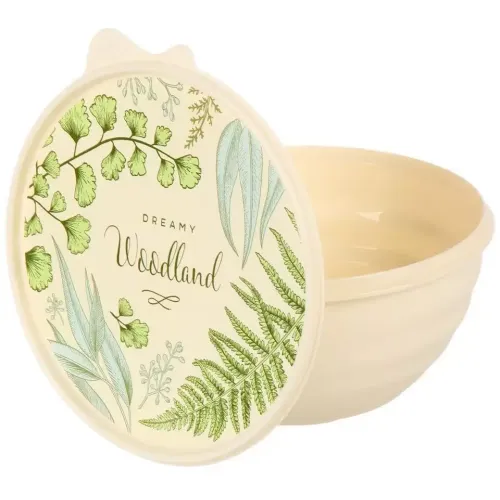 Миска пластиковая Бытпласт 850мл с крышкой бежевая (481973)