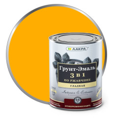 Грунт-эмаль Лакра 3 в 1 Желтый 0,8кг Л-С