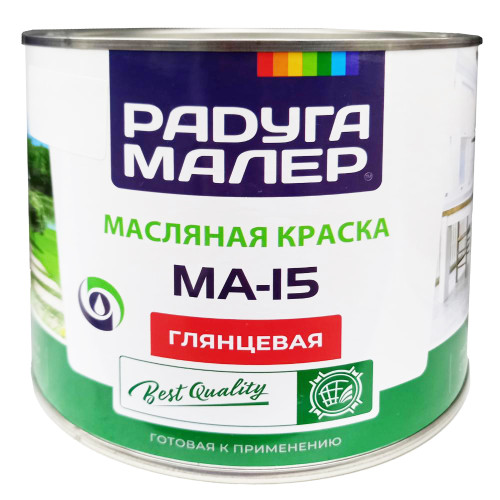 Эмаль МА-15 РАДУГА-МАЛЕР салатовая 1,9 кг