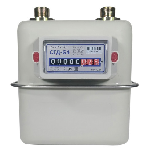 Счётчик газа СЧЕТПРИБОР СГД G4 левый, 1