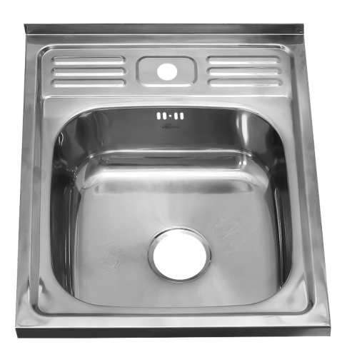 |Мойка нерж. накладная MELANA 5060 тол. 0,8мм, 50х60 полированная (сифон)