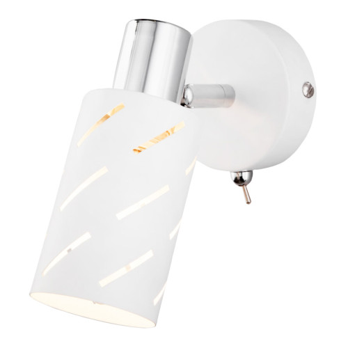 Светильник настенный EUROSVET 20090/1 белый/хром(3м2)