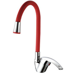Смеситель для кухни FRUD R40055-4, хром/красный