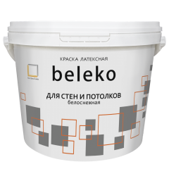 Краска в/д BelEcoLine Интерьерная моющаяся (Белая) 3кг