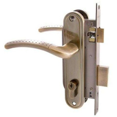 Замок врезной с руч. АЛЛЮР 132/1 (бронза) (11964)