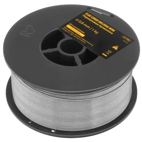 Проволока сварочная порошк. DENZEL 0,8мм 1,0кг (E71TGS) (97545)