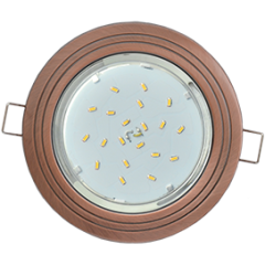 Свет. точ. ECOLA GX53-H4 2 круга черненая медь FP31H4ECB