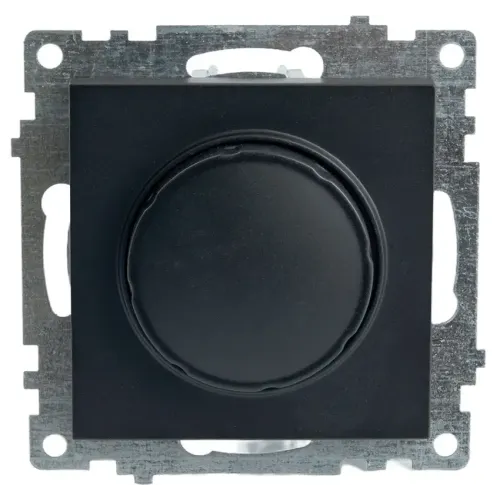 Светорегулятор поворотный 500W Катрин черный GLS10-7106-05