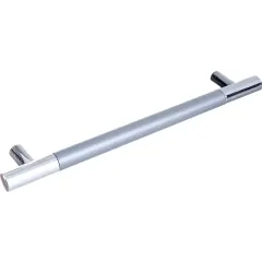 Ручка мебельная рейлинг С15 160мм матовый хром/хром(ЦБ010629)