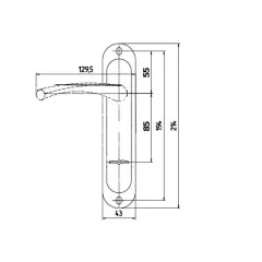 Ручки на планке Эльбор фалевые 4.427.3 медный антик (03519)