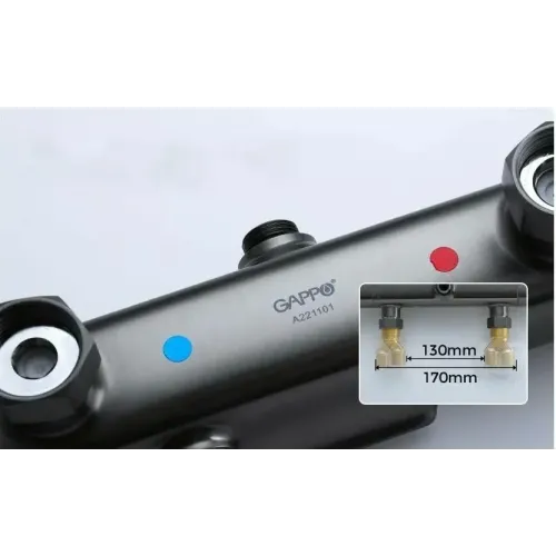 Душевая стойка GAPPO G2495-79, оружейная сталь