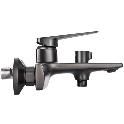 Смеситель для ванны EVA GOLD FB11GR-PVD VESTA оружейная сталь, без аксессуаров