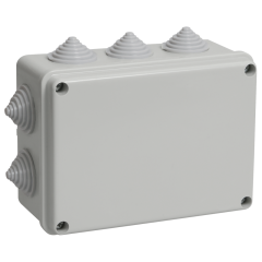 Коробка распред. 150х110х70мм IP55 с гермоввод. ИЭК UKO10-150-110-070-K41-55