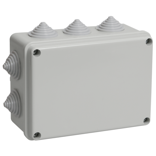 Коробка распред. 150х110х70мм IP55 с гермоввод. ИЭК UKO10-150-110-070-K41-55