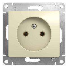 Розетка 2P GLOSSA бежевый GSL000241 (458671)