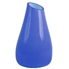 Ваза Либеро 90-014 узкая №2 синий опал. 25см(1631)
